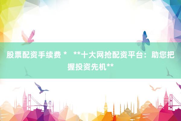 股票配资手续费 *   **十大网抢配资平台：助您把握投资先机**
