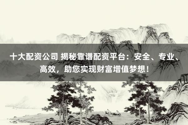 十大配资公司 揭秘靠谱配资平台：安全、专业、高效，助您实现财富增值梦想！