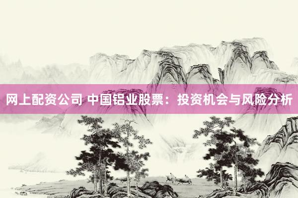 网上配资公司 中国铝业股票：投资机会与风险分析