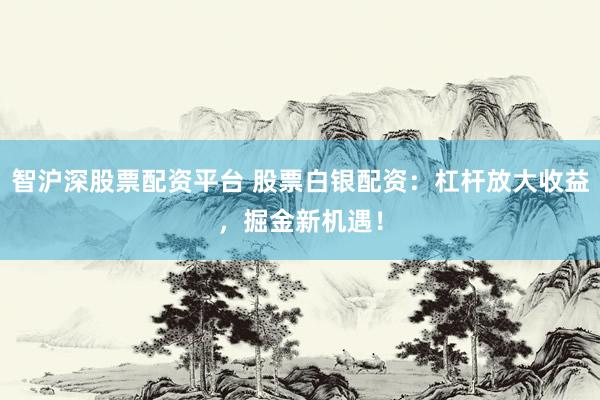 智沪深股票配资平台 股票白银配资：杠杆放大收益，掘金新机遇！